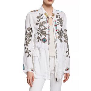 Johnny Was Milton Cupra Embroidered Jacket